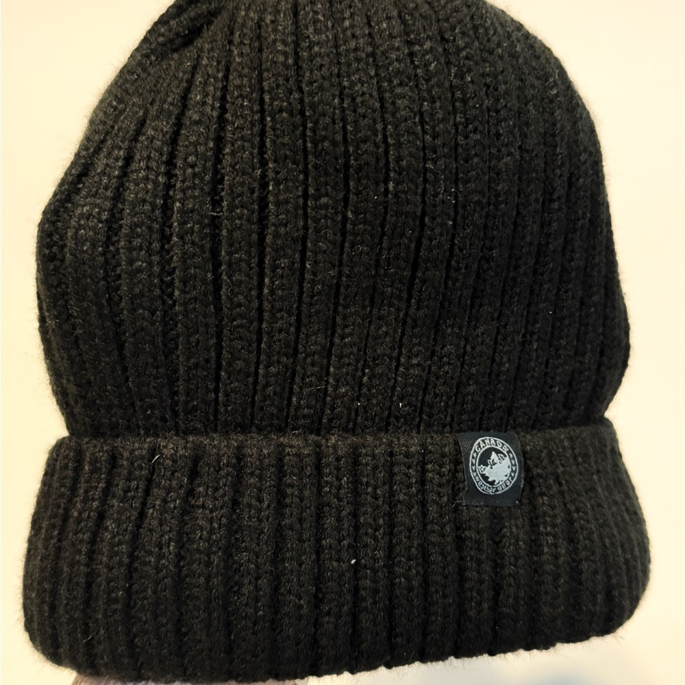 Canada Weather Gear Black Knit Beanie Hat One Size Winter Warm Unisex - Picture 4 of 4